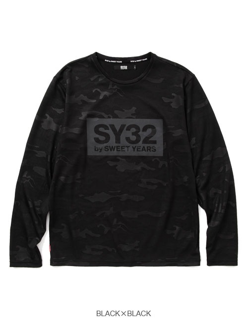 EMBOSS CAMO BOX LOGO L/S TEE
