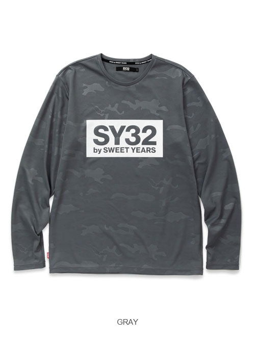 EMBOSS CAMO BOX LOGO L/S TEE