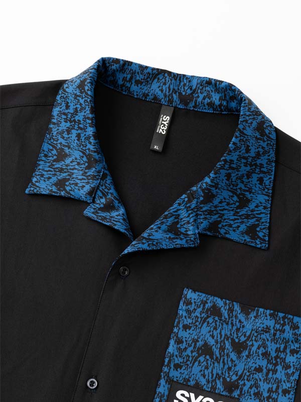 GRAPHIC OPEN COLAR SHIRT