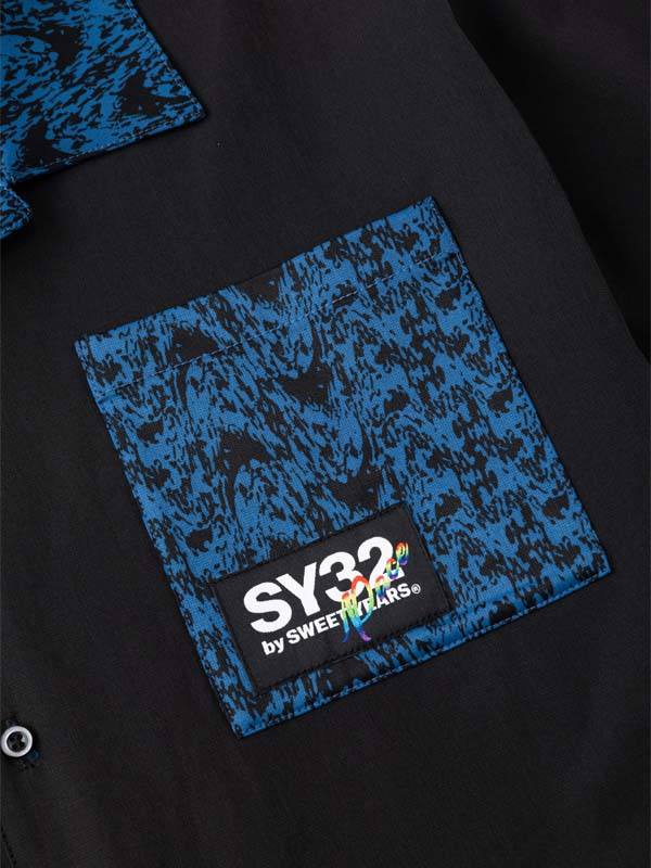GRAPHIC OPEN COLAR SHIRT