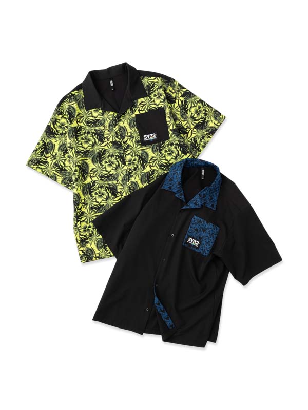 GRAPHIC OPEN COLAR SHIRT