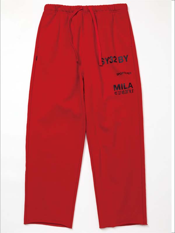 SEPARATE GRAPHIC CUT OFF PANTS