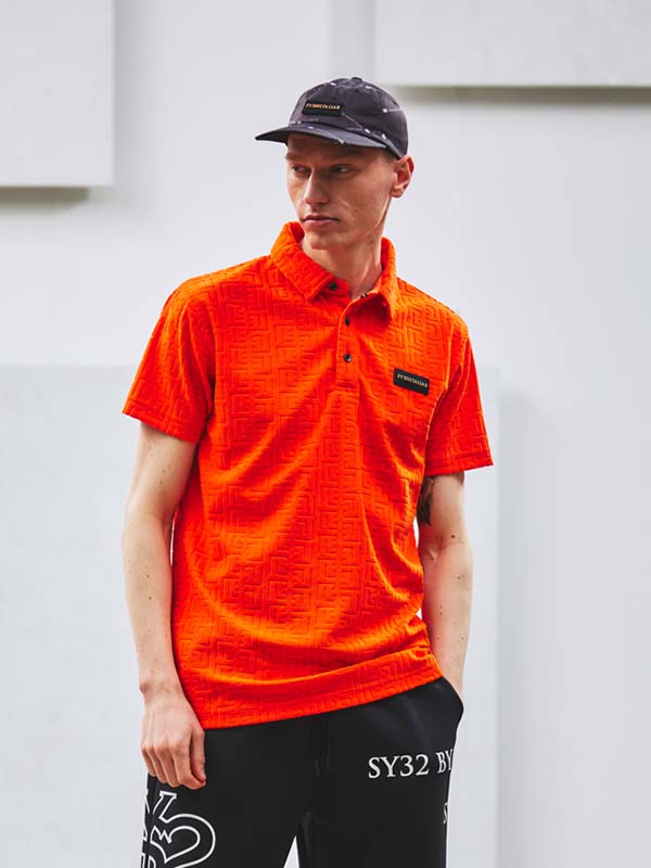 JACQUARD PILE POLO SHIRTS