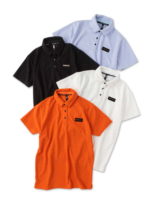 JACQUARD PILE POLO SHIRTS