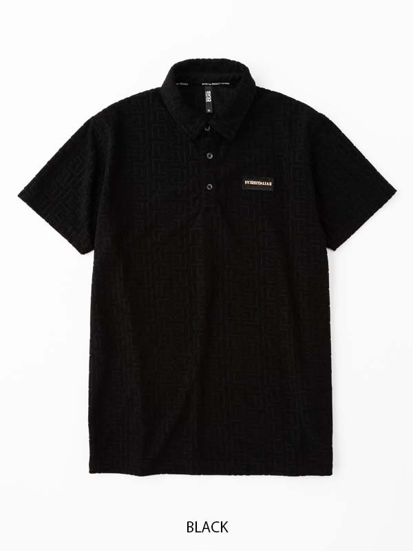 JACQUARD PILE POLO SHIRTS