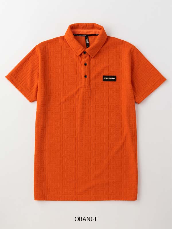 JACQUARD PILE POLO SHIRTS