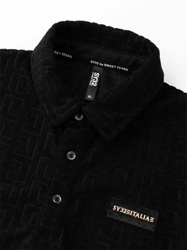 JACQUARD PILE POLO SHIRTS