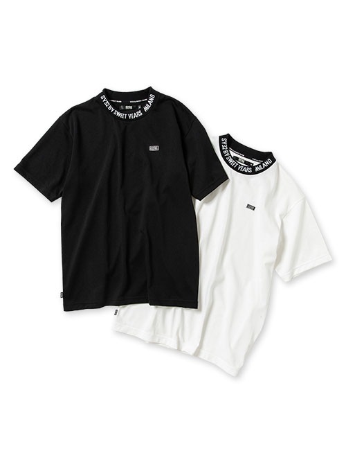 NECK DESIGN MINI METALLIC TAG TEE