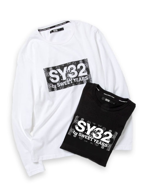 PAISLEY BOX LOGO L/S TEE