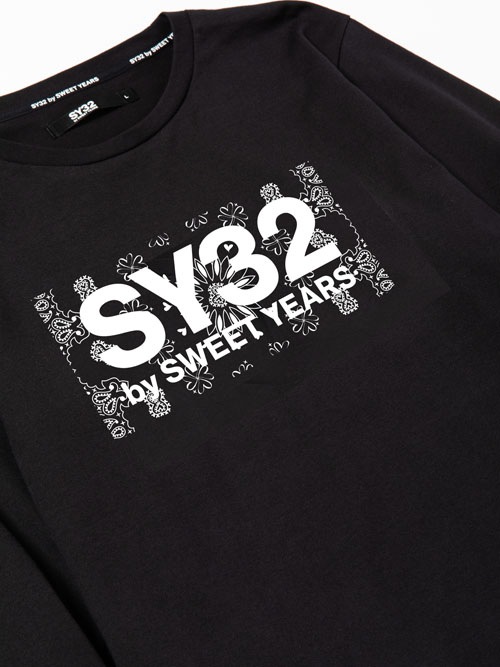 PAISLEY BOX LOGO L/S TEE