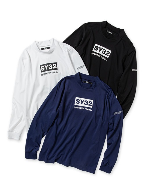 SY32 by SWEET YEARS GOLF - MOCKNECK SHIRTS / ブランドロゴ