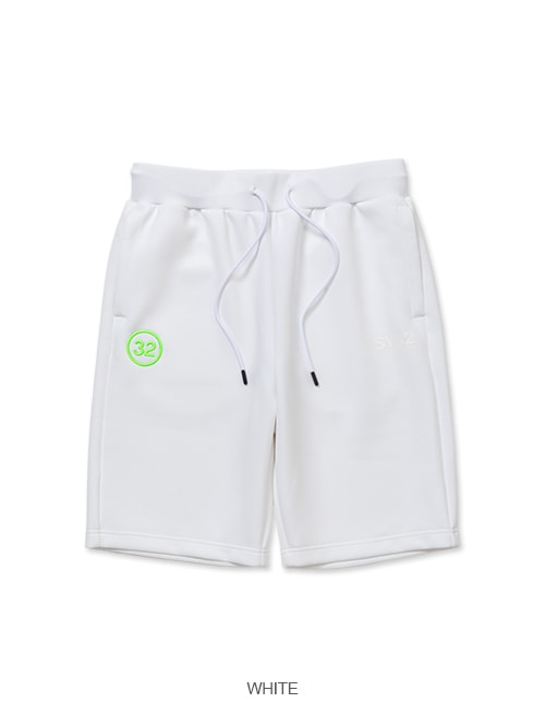 DOUBLE KNIT EMBROIDERY LOGO SHORT PANTS