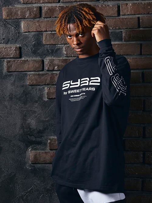 国内発送【SY32】LOOSE SILHOUETTE ACTIVE LOGO L/S TEE / 秋冬 LOOSE SILHOUETTE ACTIVE LOGO L/S TEE | SEASON,23FW | 【公式