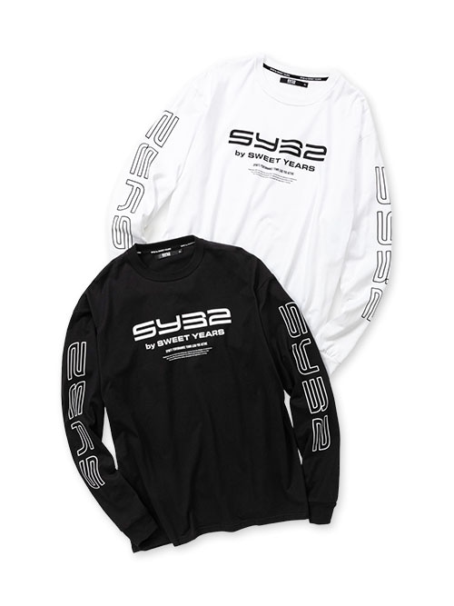 国内発送【SY32】LOOSE SILHOUETTE ACTIVE LOGO L/S TEE / 秋冬 LOOSE SILHOUETTE ACTIVE LOGO L/S TEE | TOPS,T-SHIRTS