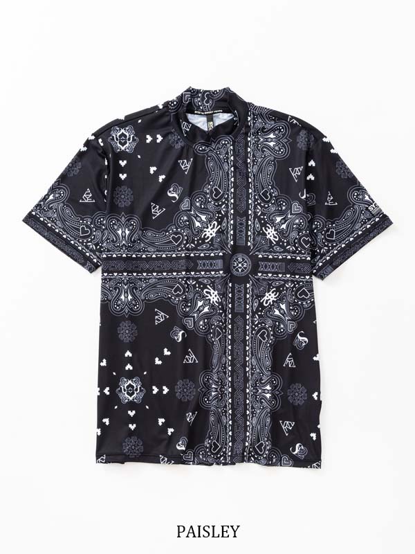 GRAPHIC MOCK NECK TEE