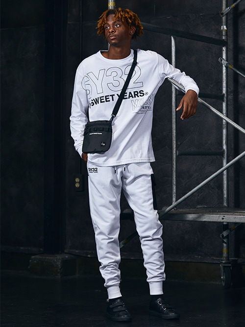 サイズL 白　STICK OUT LOGO L/S TEE 13536J STICK OUT LOGO L/S TEE | ALL ITEMS | 【公式】SY32 by SWEET