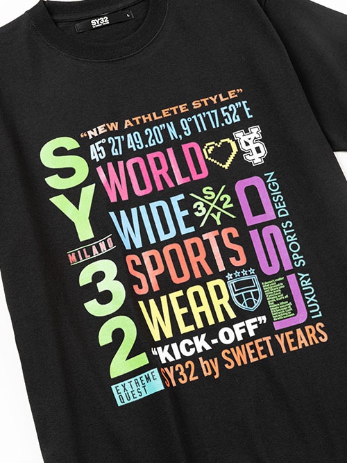 COLORFUL LOGO TEE | TOPS | 【公式】SY32 by SWEET YEARS ONLINE STORE