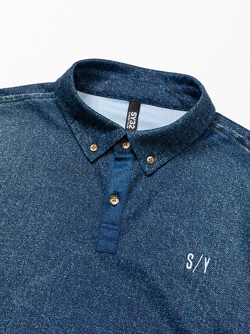 FAKE DENIME POLO SHIRTS | ALL ITEMS | 【公式】SY32 by SWEET