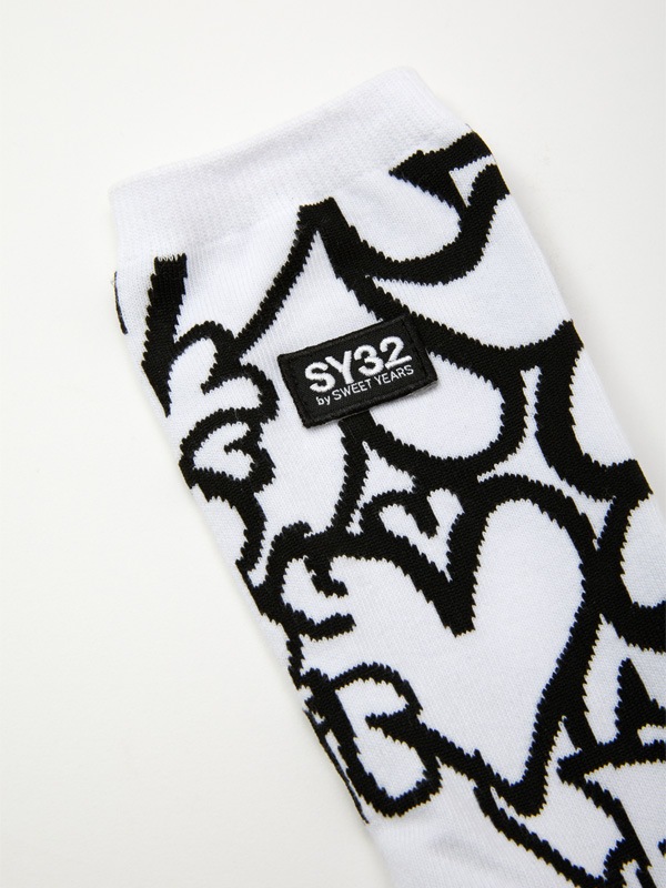 GRAPHIC JACQUARD HIGH SOX