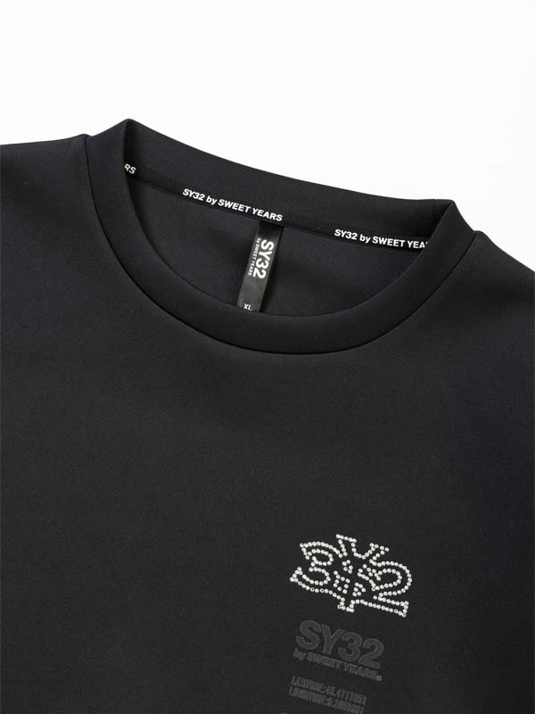 国内発送【SY32 】DOUBLEKNIT RHINESTONE CREW DOUBLEKNIT RHINESTONE CREW | TYPE | 【公式】SY32 by SWEET
