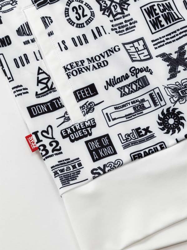 RASH GUARD GRAPHIC ZIP HOODIE