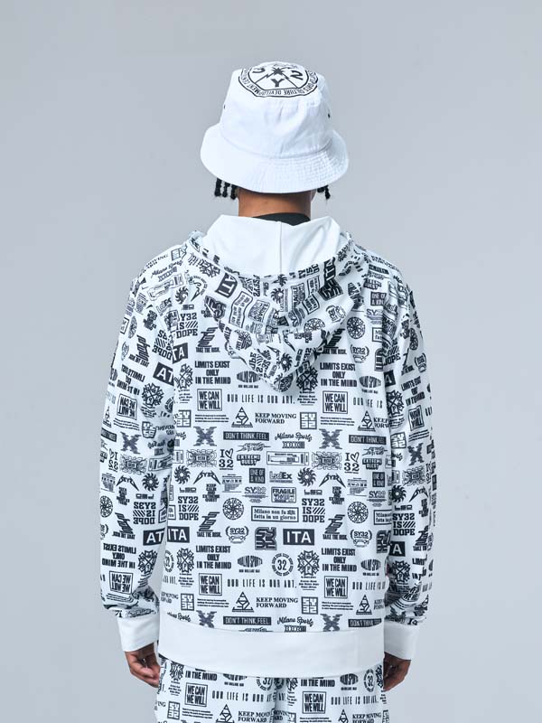 RASH GUARD GRAPHIC ZIP HOODIE