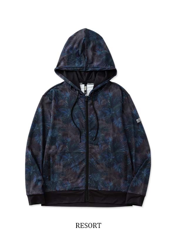 RASH GUARD GRAPHIC ZIP HOODIE