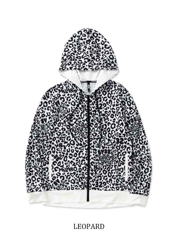 RASH GUARD GRAPHIC ZIP HOODIE