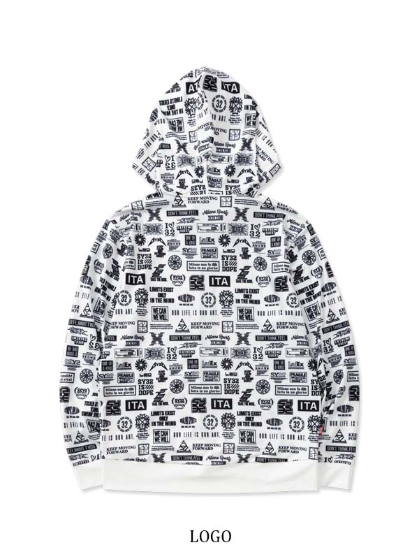 RASH GUARD GRAPHIC ZIP HOODIE