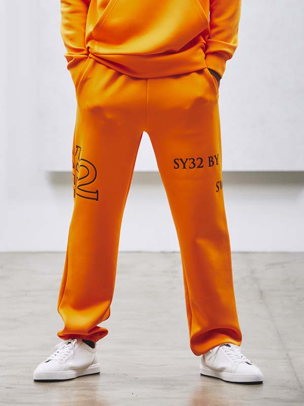 SERIF TYPE LOGO SWEAT PANTS