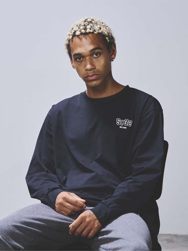 SY COLLEGE MINI LOGO L/S TEE