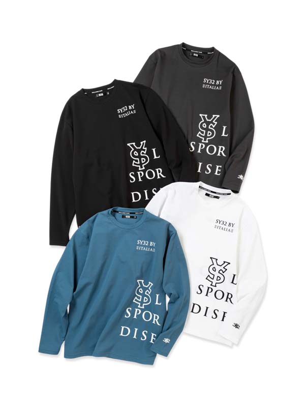 UNEVEN SEPARATE GRAPHIC L/S TEE