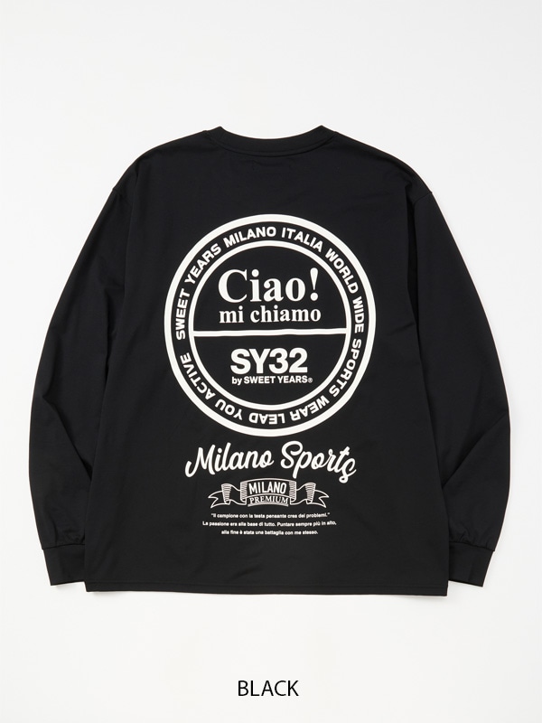 CIRCLE LOGO BACK PRINT L/S TEE