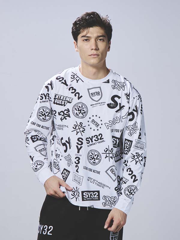 GRAPHIC PATTERN L/S TEE