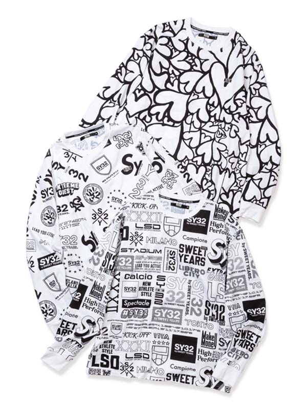 GRAPHIC PATTERN L/S TEE