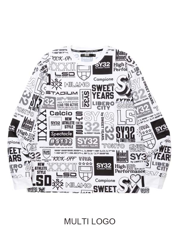 【半額以下新品】SY32BY SWEET YEARS SY32 by SWEET YEARS 】BOX LOGO BACK PRINT TEE |