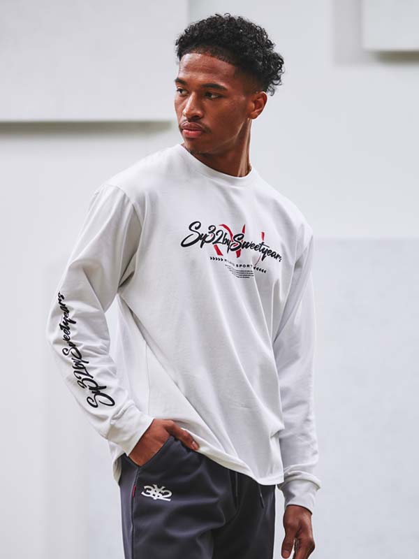 CURSIVE LOGO L/S TEE