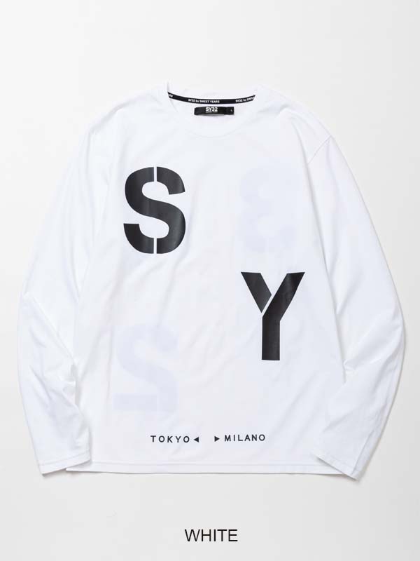 【SY32】STENCIL LOGO TEE 送料込み STENCIL LOGO L/S TEE | SEASON,24FW | 【公式】SY32 by SWEET