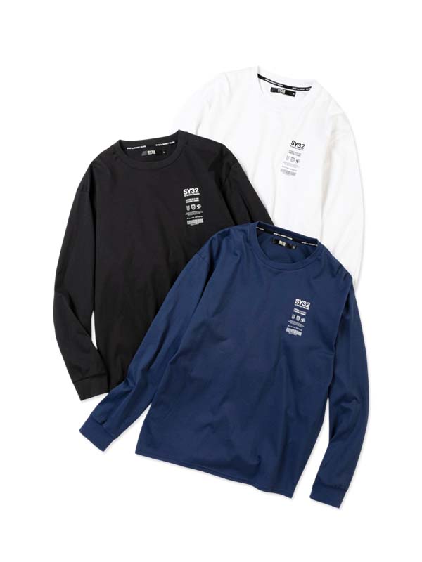 国内発送【SY32 】VERTICAL MULTI MINI LOGO L/S TEE VERTICAL MULTI MINI LOGO L/S TEE | SPECIAL | 【公式】SY32 by