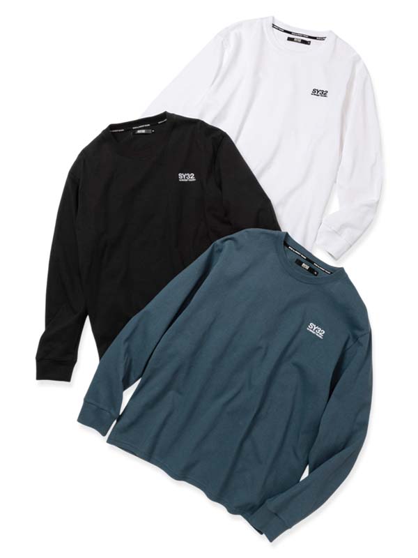 【SY32】EMBROIDERY BASIC LOG TEE 送料込み EMBROIDERY BASIC LOG L/S TEE | SEASON | 【公式】SY32 by