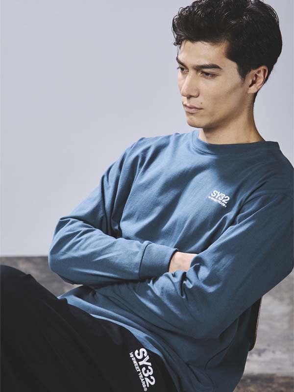 【SY32】EMBROIDERY BASIC LOG TEE 送料込み EMBROIDERY BASIC LOG L/S TEE | SEASON | 【公式】SY32 by