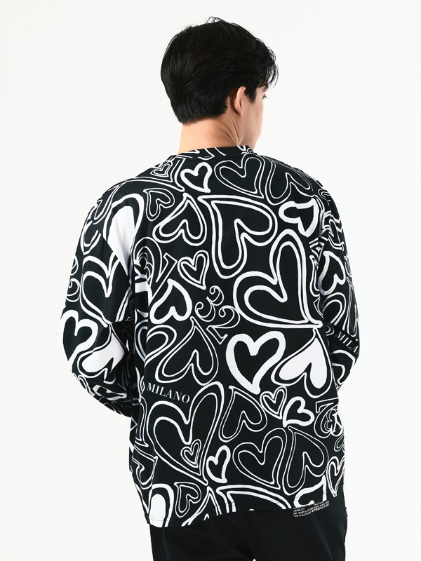 NEW GRAPHIC PATTERN L/S TEE