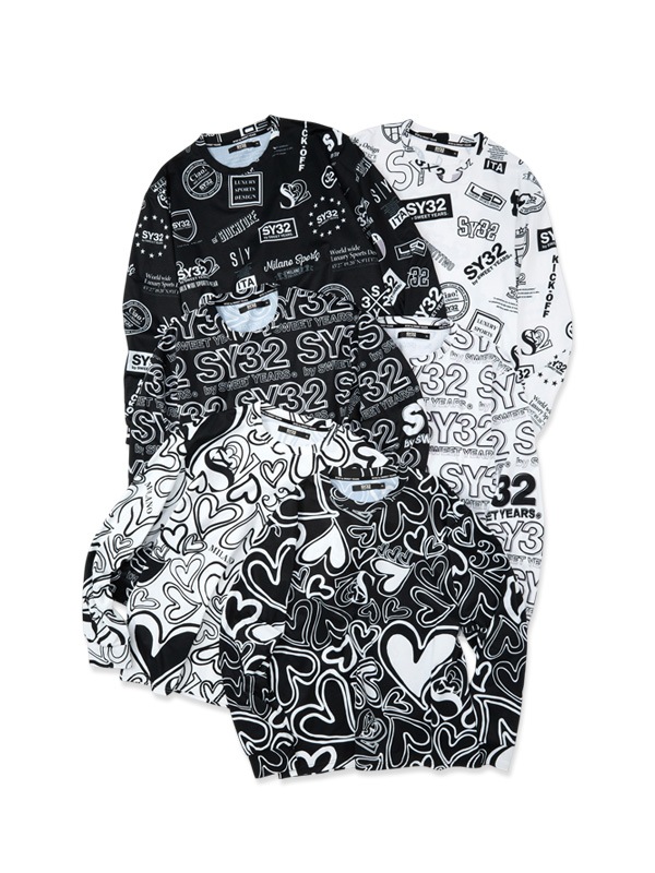 NEW GRAPHIC PATTERN L/S TEE