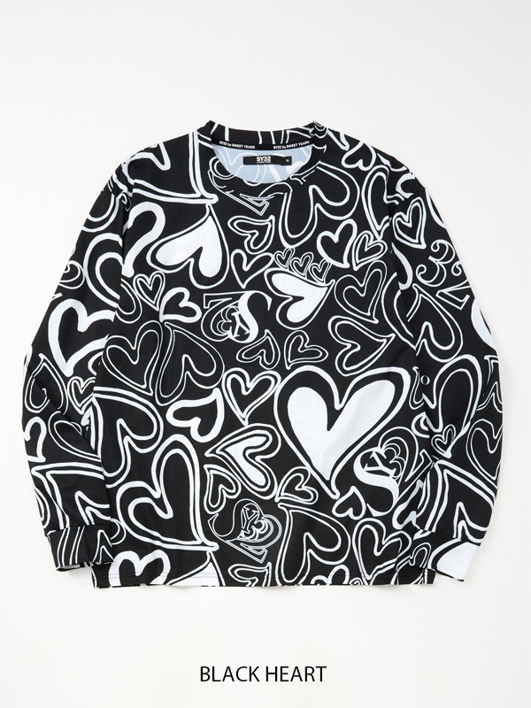 NEW GRAPHIC PATTERN L/S TEE