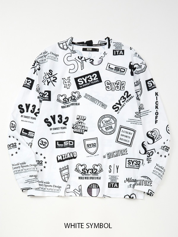 NEW GRAPHIC PATTERN L/S TEE