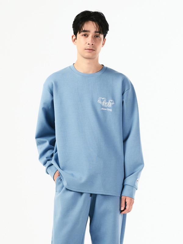 美品SY32 by SWEET YEARS パイル生地Tシャツ XL ネイビー SY32 SWEET