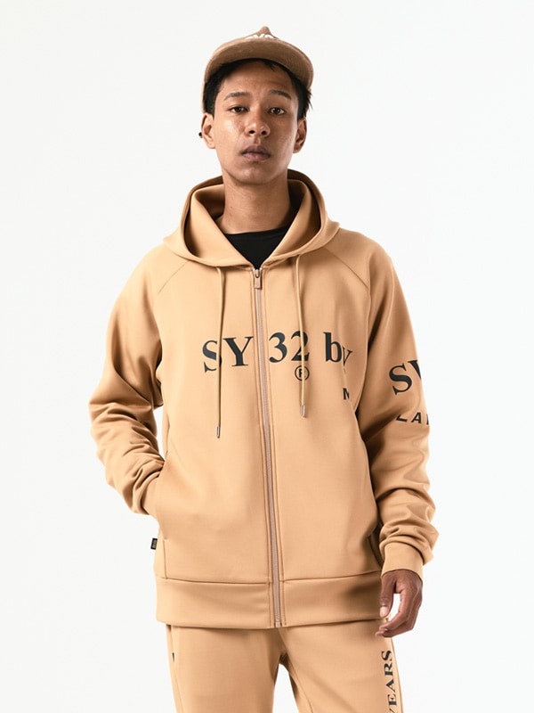 DOUBLEKNIT SEPARATE GRAPHIC ZIP HOODIE | TOPS,HOODIES