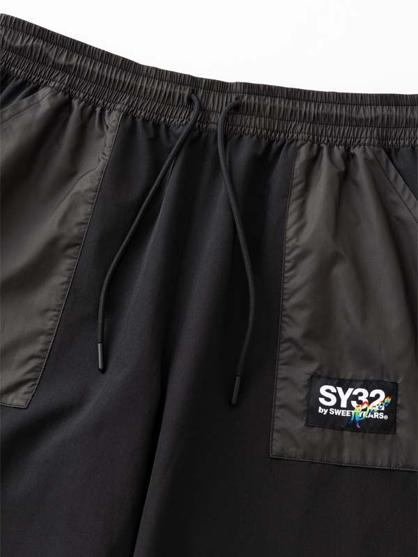 MESH SWICHING WIDE PANTS