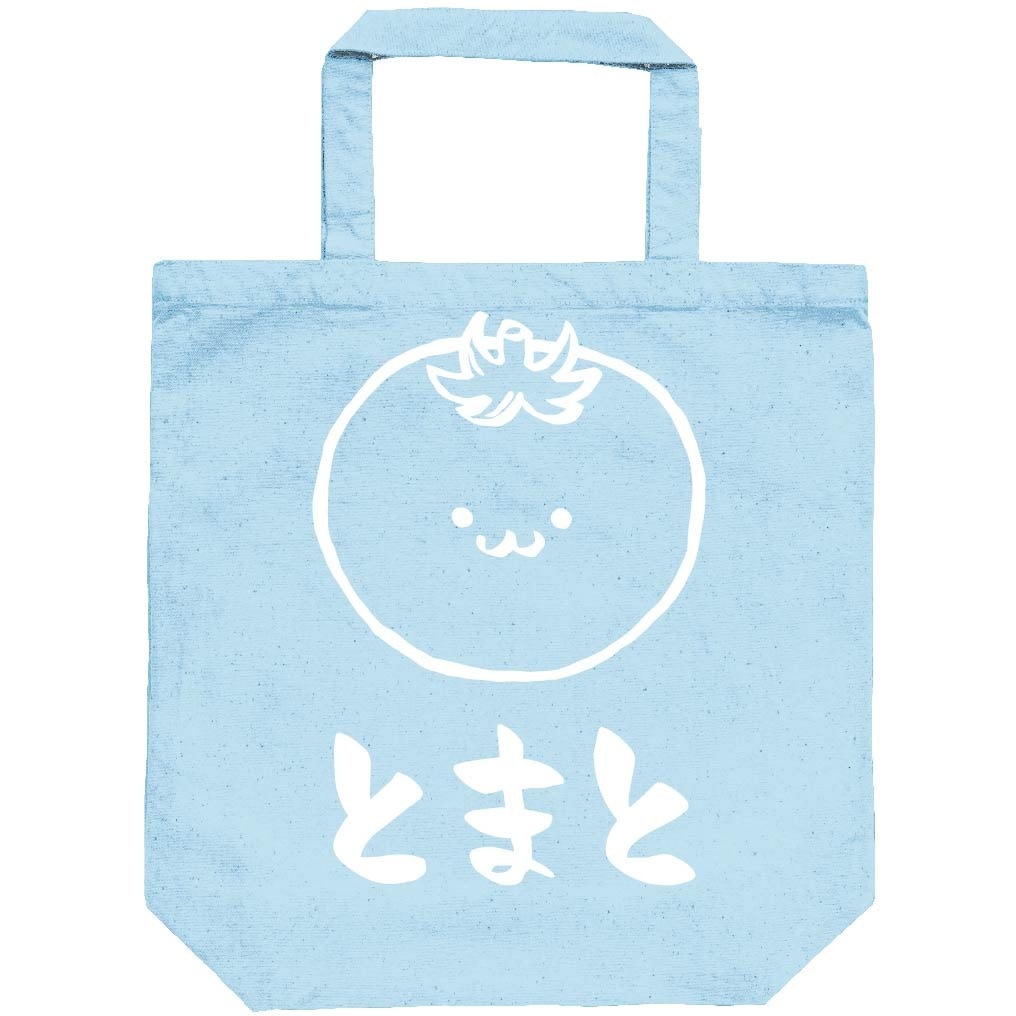 とまと　トマト　赤茄子　野菜　果物　筆絵　イラスト　トートバッグ
