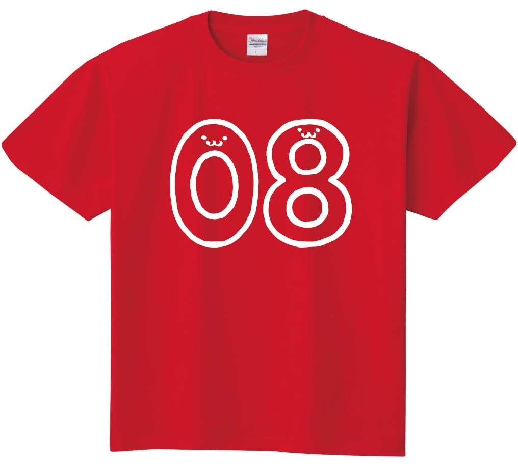 赤・レッドのドライ素材オリジナルTシャツを1枚からプリント作成